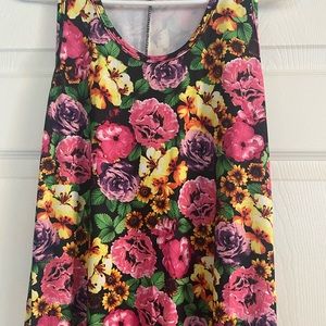 Bright Floral Lularoe Large Dani Dress